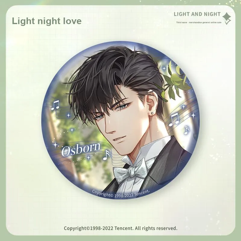 The Love Of Light And Night Character Tinplate Badge ·Third Edition IP Merch-6