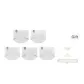 5C V-Shaped Jacquard+White Chain+White Accent+V-Shaped Jacquard+White Jacquard