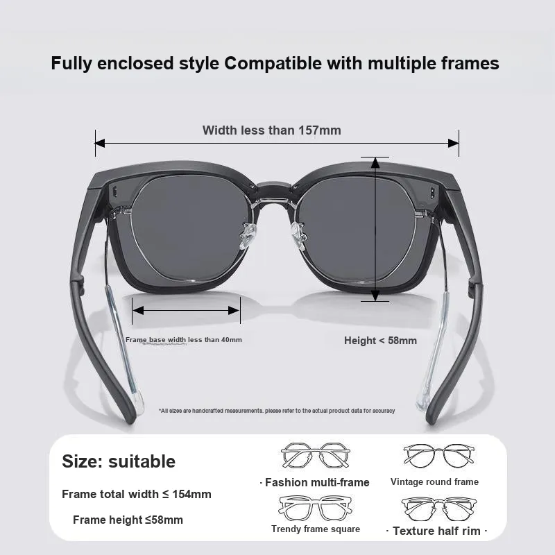 LASHION TR/Memory Plastic Square Sunglasses Unisex-4