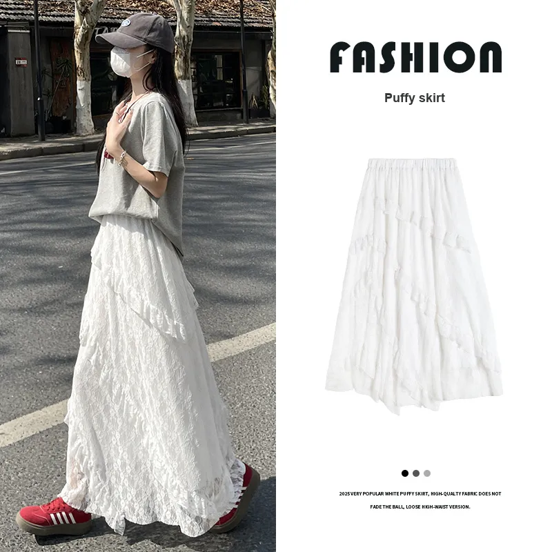 Gentle Welcome Casual Long Skirt Women's-4
