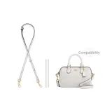 Coach 1.1cm Width Glacier White Gold-Tone Lock Adjustable 90-120cm[Includes 2 Metal Protective Rings]