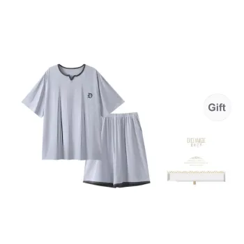 XIA.WA.ZHI.XIU Pajama Set Men's Shopping Bag Image Color