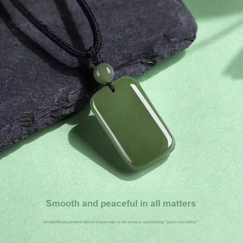 Cuizu Pendants Green Jade Unisex-1