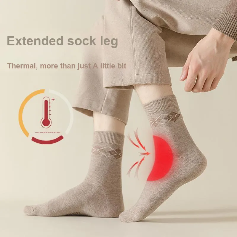 MIIOW Mid Calf Socks Men's Shopping Bag 5 Pack-1