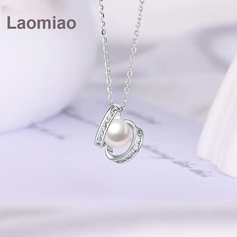 LAOMIAO S925 Silver Necklaces Women's-1
