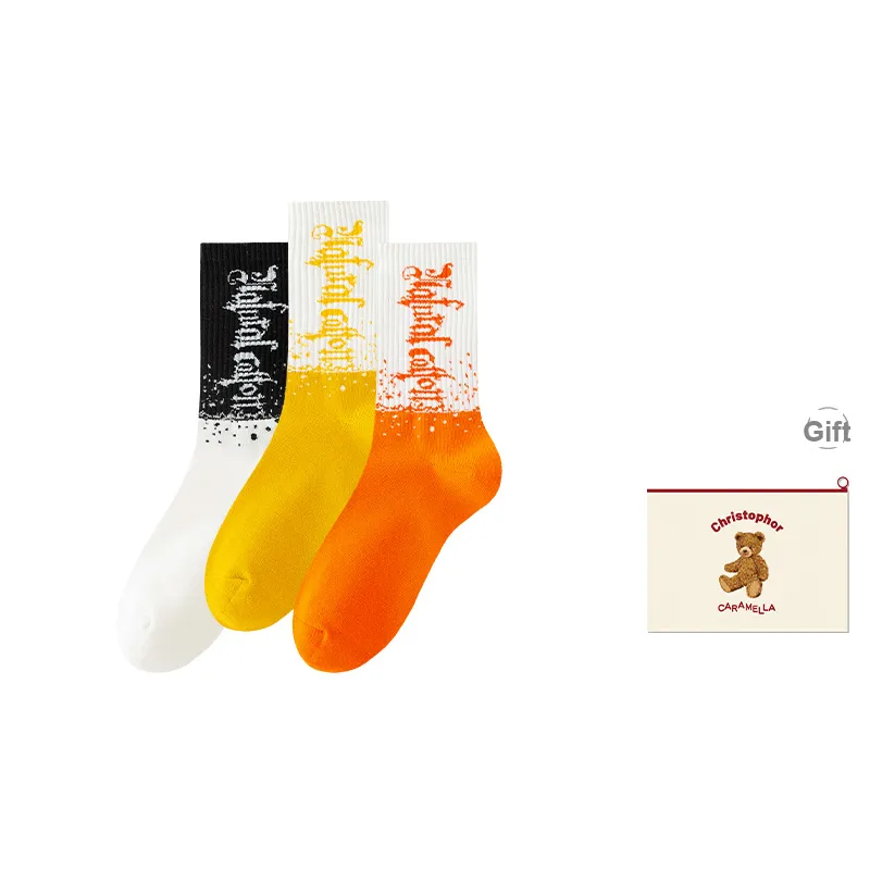 Caramella Mid-Calf Socks Men's Shopping Bag Combo Set-17