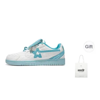 RIPSTAR Slip Resistant Cushioning Abrasion Resistant Low Top Skateboard Shoes Unisex Mint Smoothie