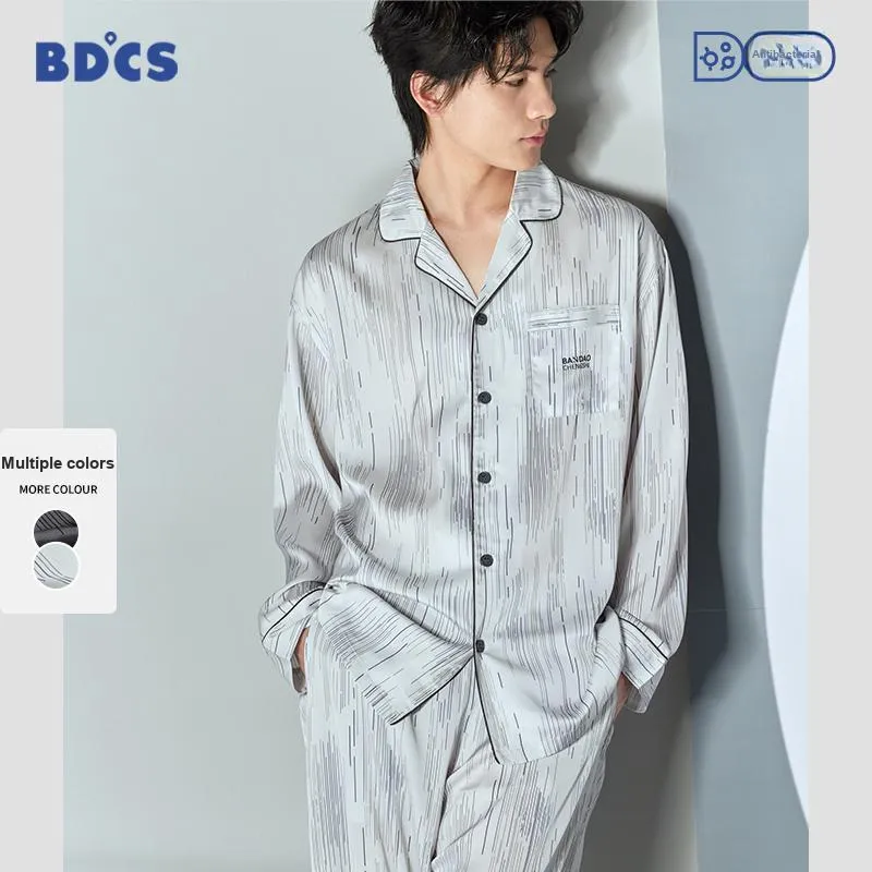 Peninsula City Pajama Set Essentials For Students And Office Workers Men's-2