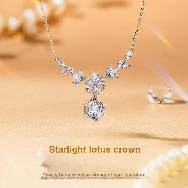 Disney Princess 925 Sterling Silver Necklaces Women's-11