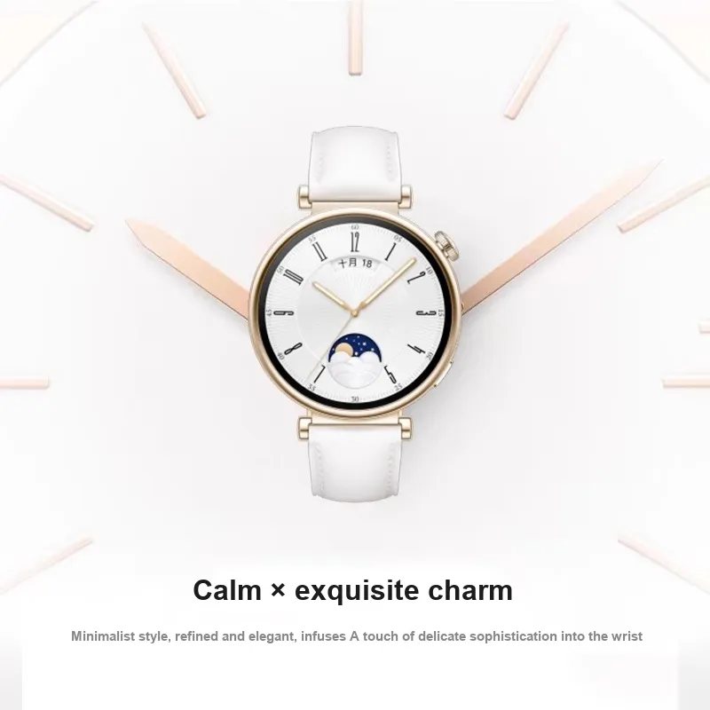 FZRT Huawei Compatibility Watch Band Minimalist Style Premium Leather Strap Cowhide Leather Material-1