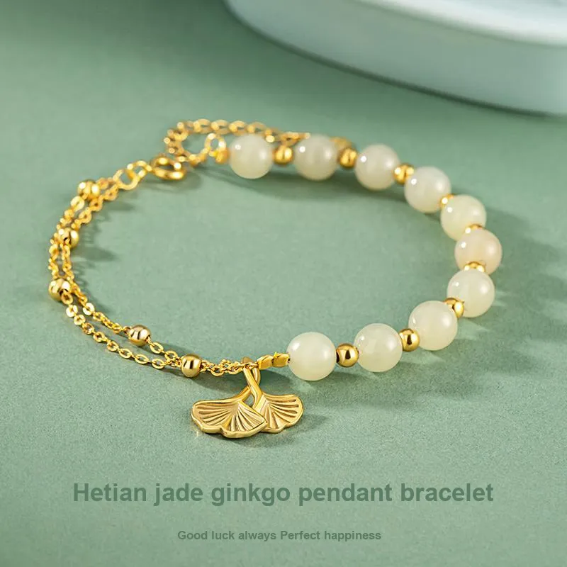 Hurry That Year Bracelets White Jade Women's-1