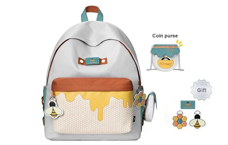 MR.ACE HOMME Polyester Laptop Backpack Regular Women's Multicolor-2