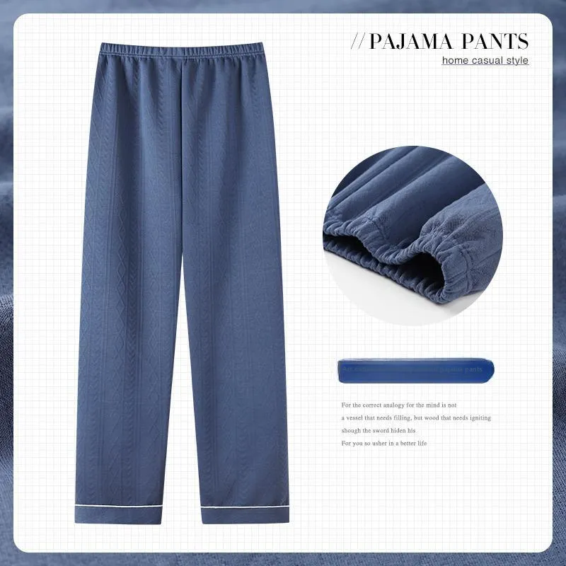 MIIOW Pajama Pants Men's Dark Blue-1
