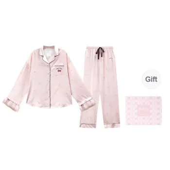 GUKOO x Hello Kitty Sanrio Series Pajama Set Women's Light Pink Coffee