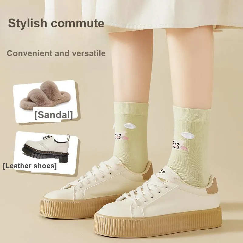 Caramella Mid Calf Socks Women's 5 Pack-8