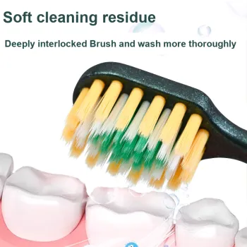 KAMEIER K154 Mountain Convex Surface Toothbrushes Gum Protection Soft Bristle Cleaning Massage 4 Pcs