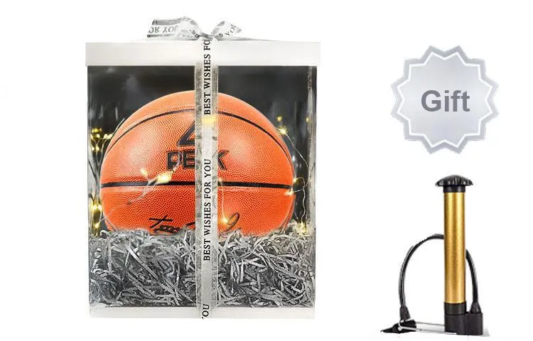 PEAK PU Basketball Orange Size 7 Ball Training Unisex-4