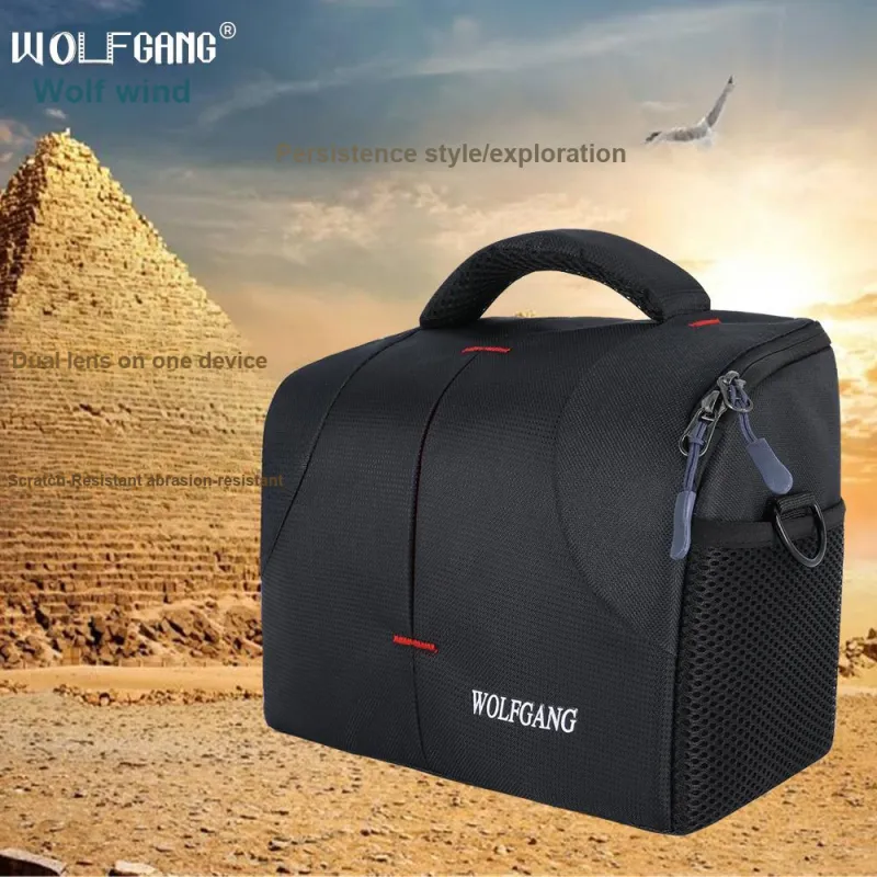 WOLFGANG Micro SLR Camera Bag DF002 One Shoulder Digital Storage Bag With Large Capacity-1