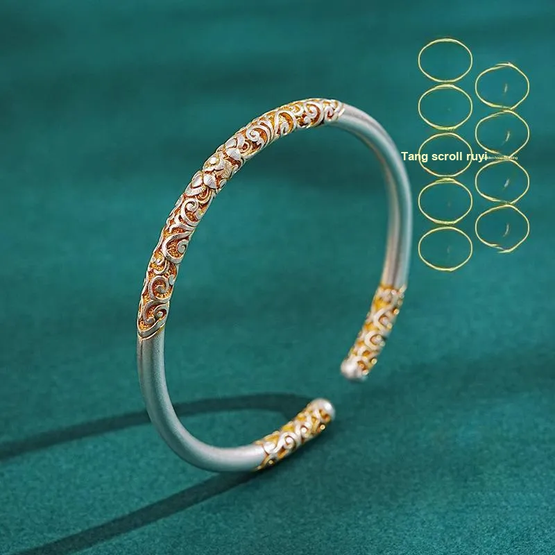 Moon Jewelry 999 Fine Silver Bangles Unisex-1