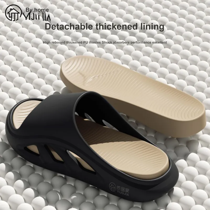 Stay At Home Double Layer Thickened Outdoor Beach Walking Slippers-5
