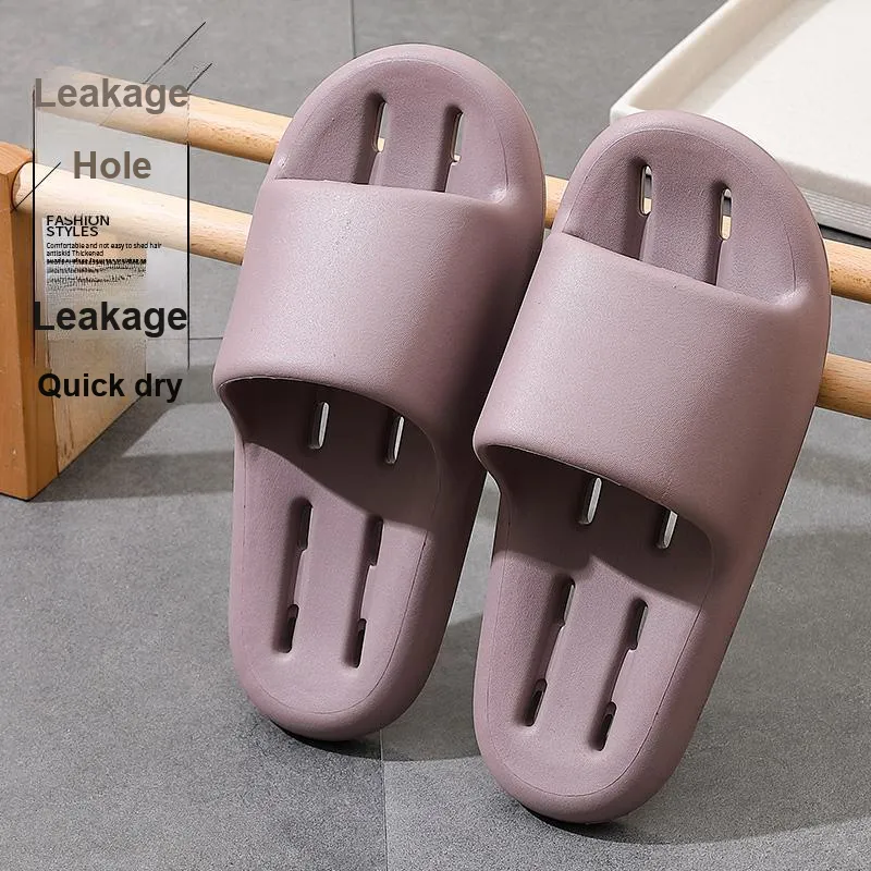 Foot Recreation Summer Bathroom Bathing Anti Slip And Wear Resistant Comfortable Home Slippers, Unisex-19