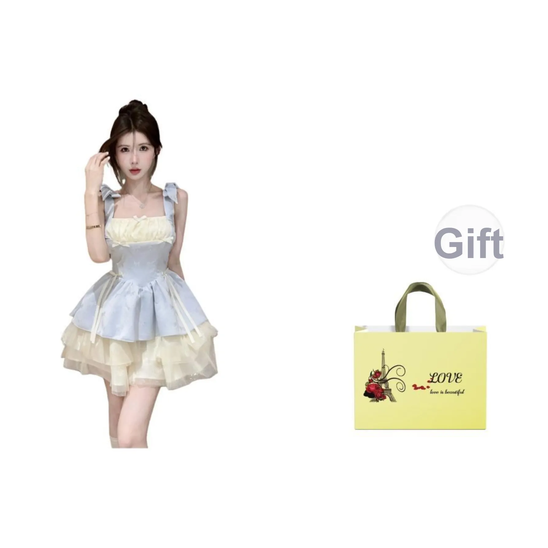 TENNE GIRL Slip Dresses Women's White