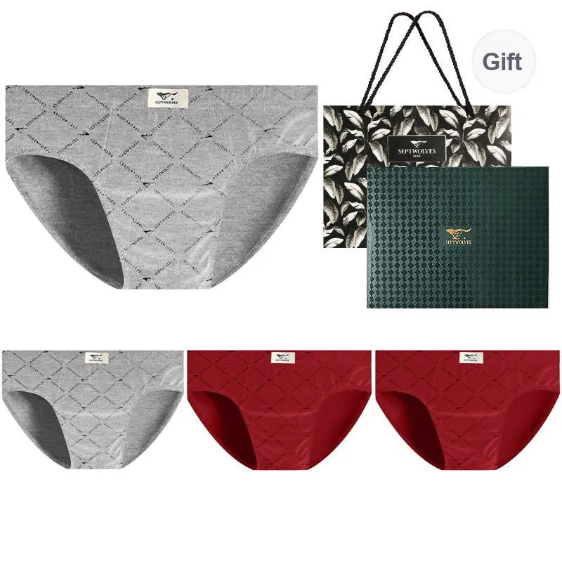SEPTWOLVES Underwear Gift Box Men's 4 Pack Gift Box Set-3