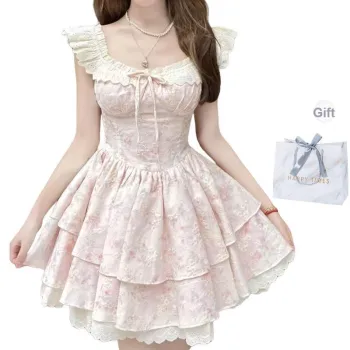 Cotton Gene Slip Dresses Women's