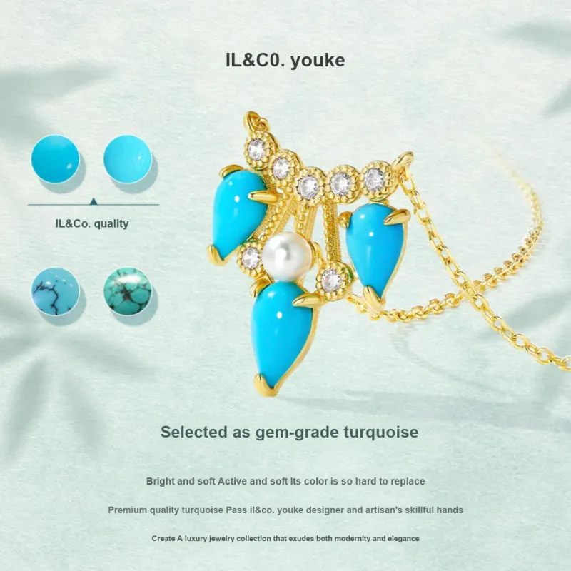 IL&CO. Turquoise Necklaces Women's-4