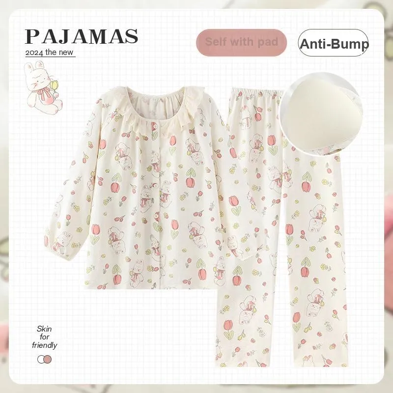 O'MESIK Pajama Set Women's Apricot-3