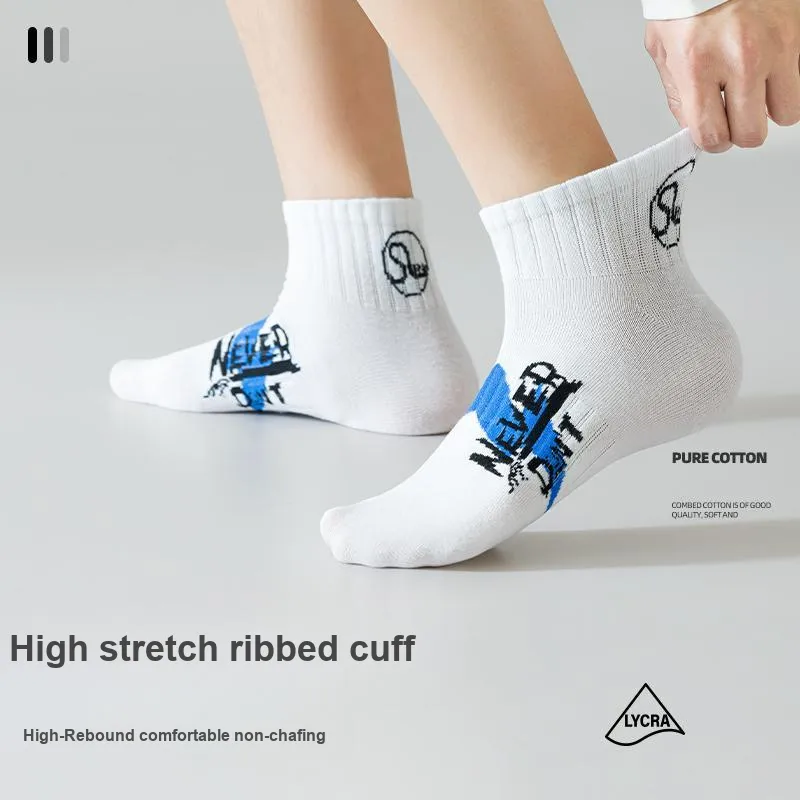 JIAZINI Ankle Socks Men's 5 Pack-17