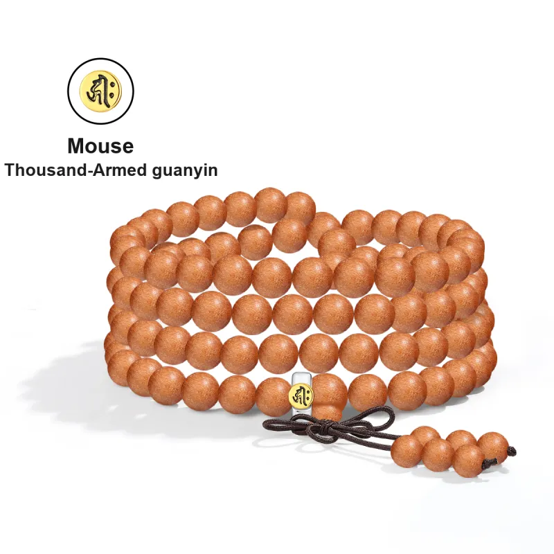 PUTUOSHANWENCHUANG Barbie Sandalwood Bracelets Unisex-0