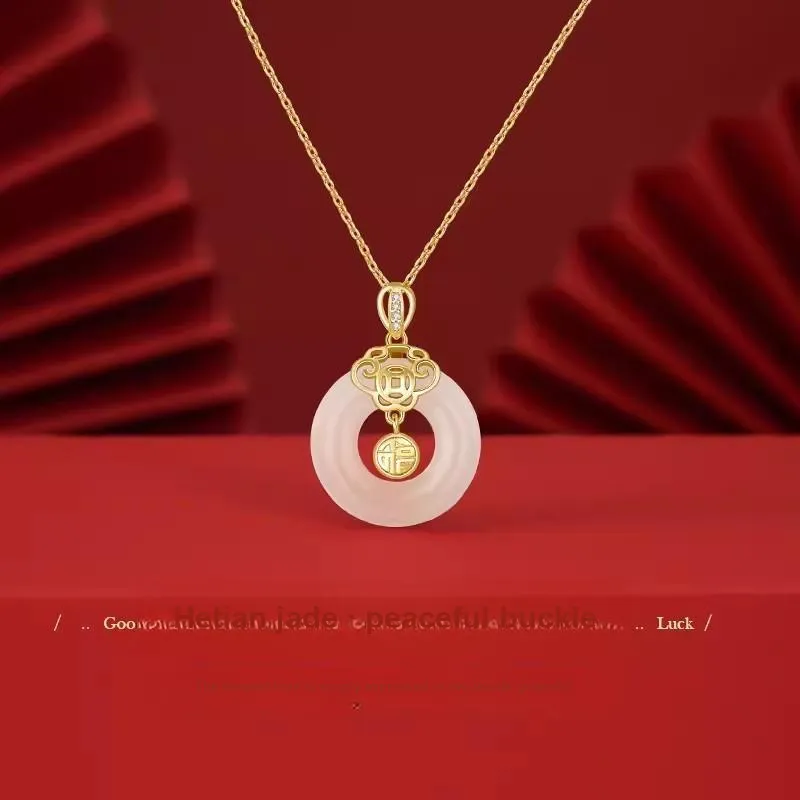 Royal Heaven's Choice Pendants White Jade Unisex-1