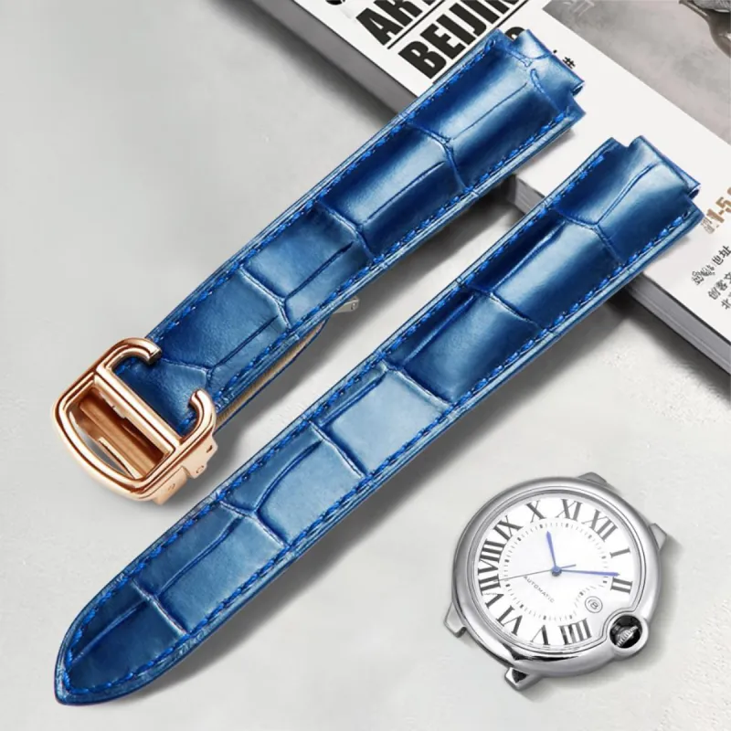 MILANQIAN M&Q Cartier Compatibility Watch Band 8/8.33/11/12/14mm Genuine Leather Material-26