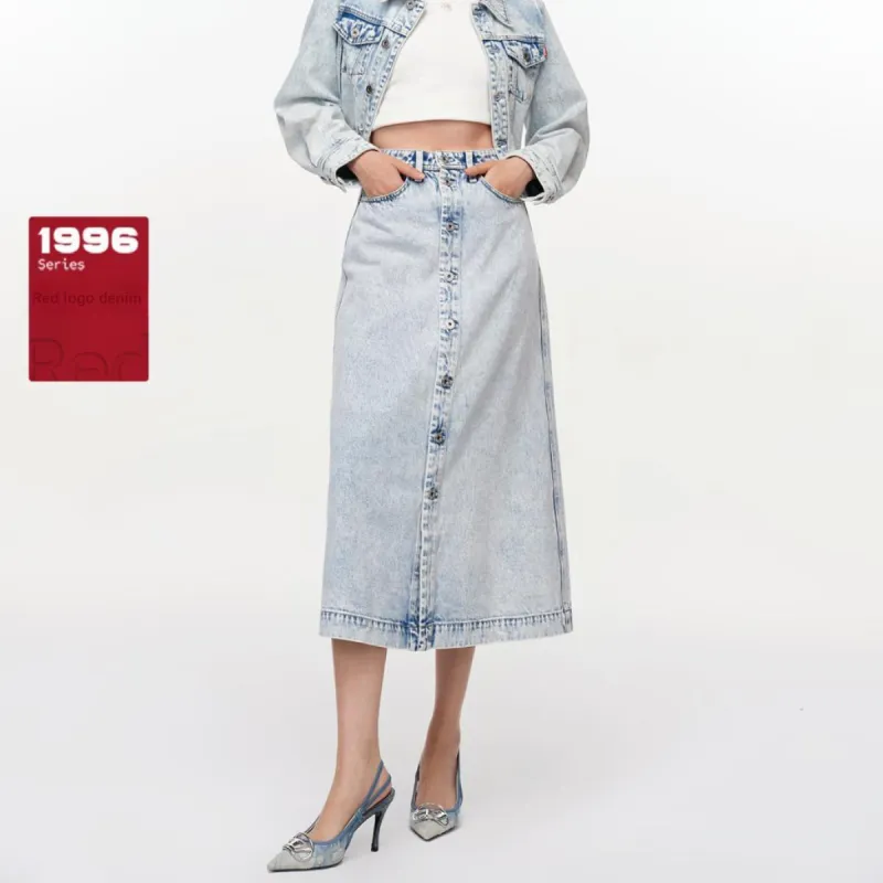 ONLY Denim Long Skirts Women's-6