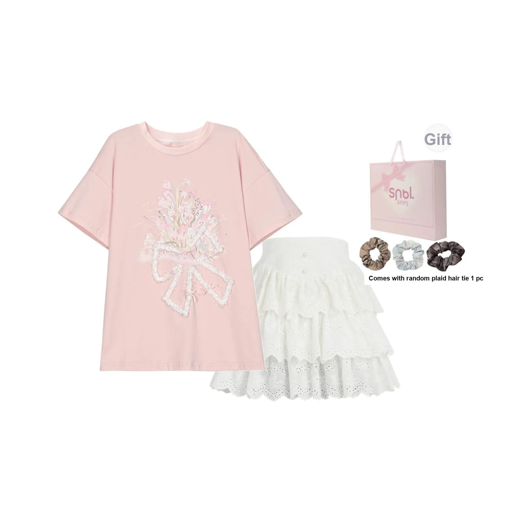 SNBL Комплект с юбкой Женские Радужный Розовый