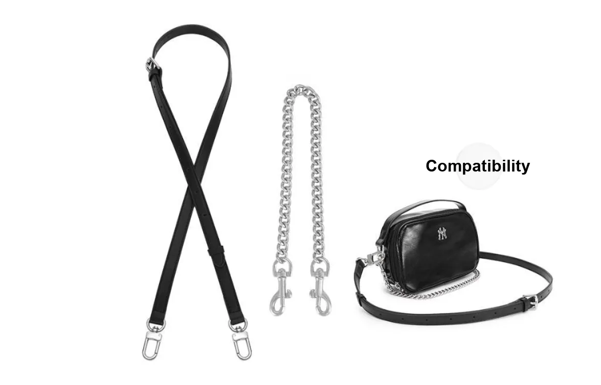 Lan Bao Fan Microfiber/Alloy Bag Accessories Women's Black
