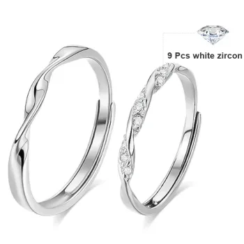 KADER Love Frequency Series 925 Sterling Silver Rings Unisex Silver