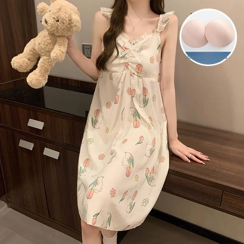 Ta Yan Nightgown Women's Apricot-1