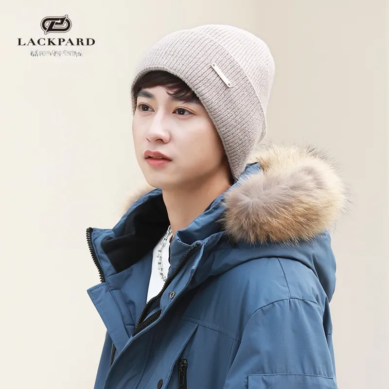 Lackpard Polyester Beanies Men's-2