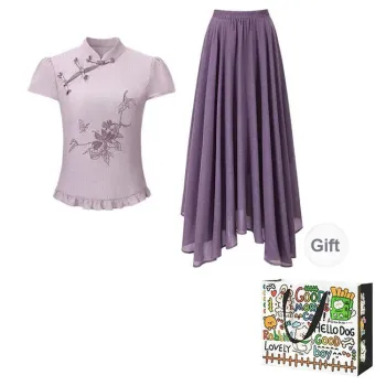 Dippanis Two Piece Skirt Sets Women's