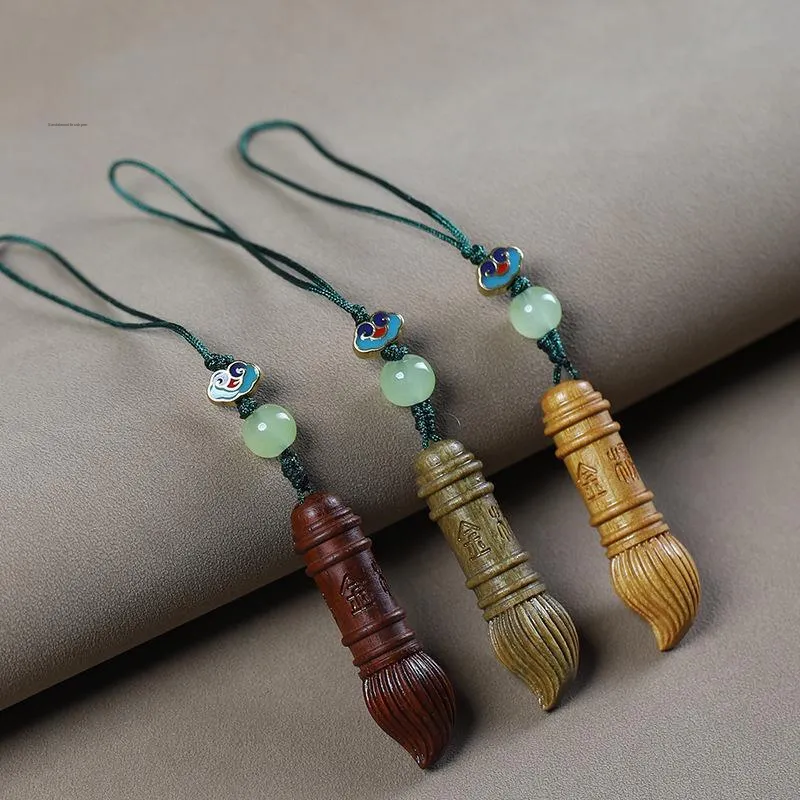 HUANAI Sandalwood Pendant With Backpack Attachment Unisex-17