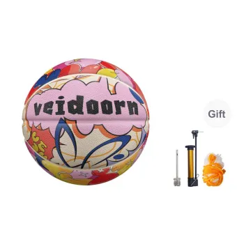 VEIDOORN Rubber Basketball Pink Street Training Competition Unisex