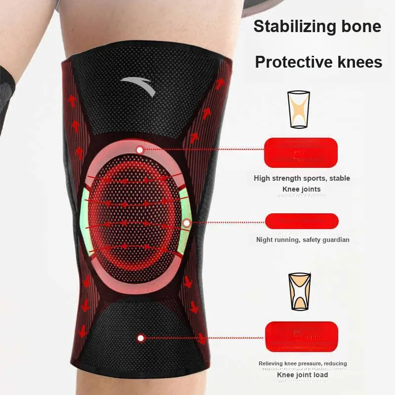Anta Knee Pads Silicone Running Mountaineering Unisex-2