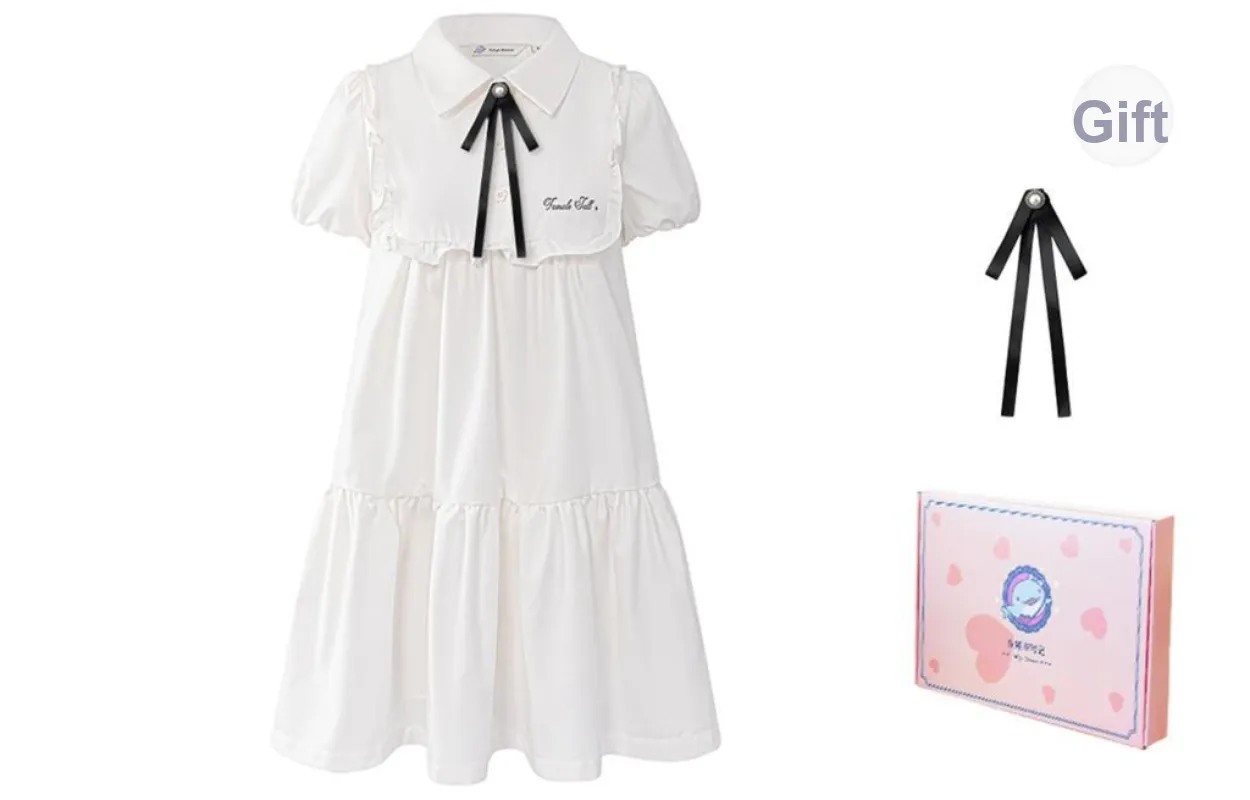 Tokyo Season Short Sleeved Dress Summer Women's Gift Box Set White