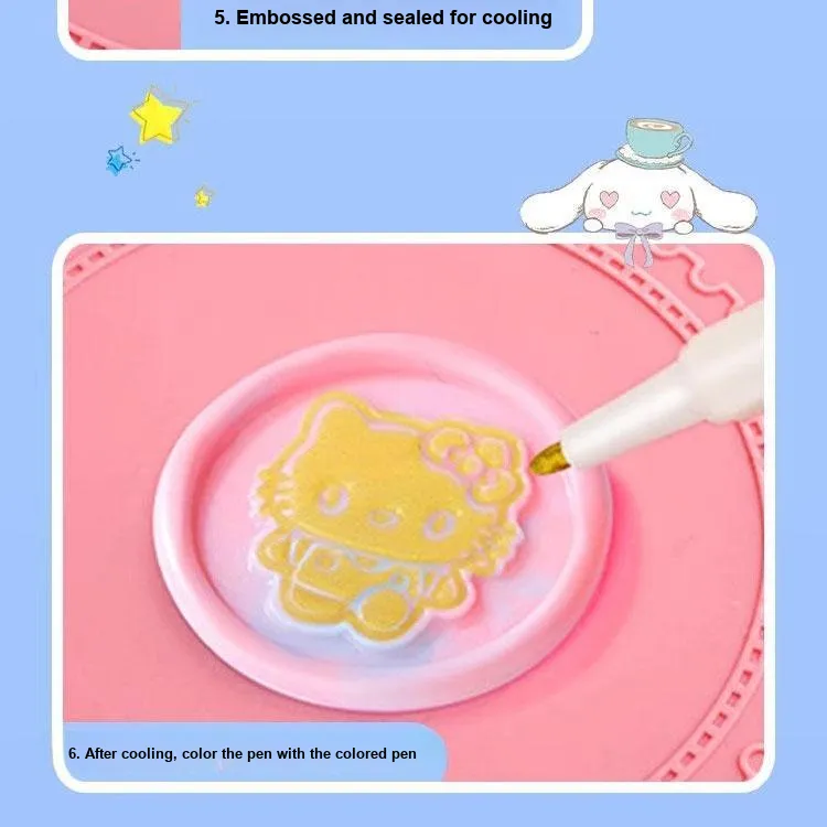 FIRST PARTY x Sanrio Yugui Dog DIY Парафин Следы Штамп Коробка Развивающие игрушки