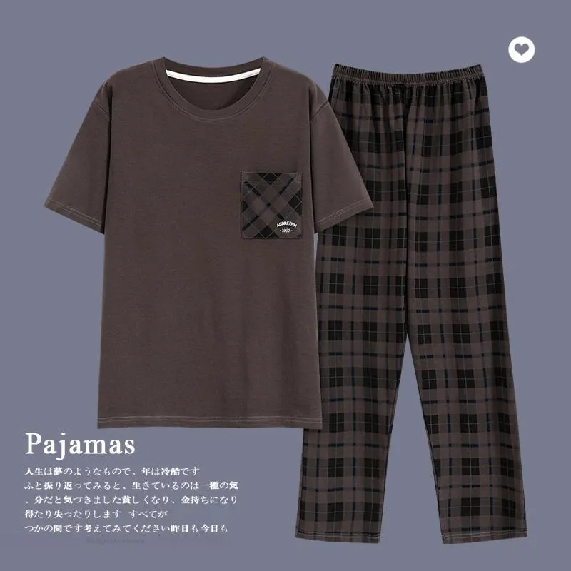 MADALLO Pajama Set Men's Dark Brown-2