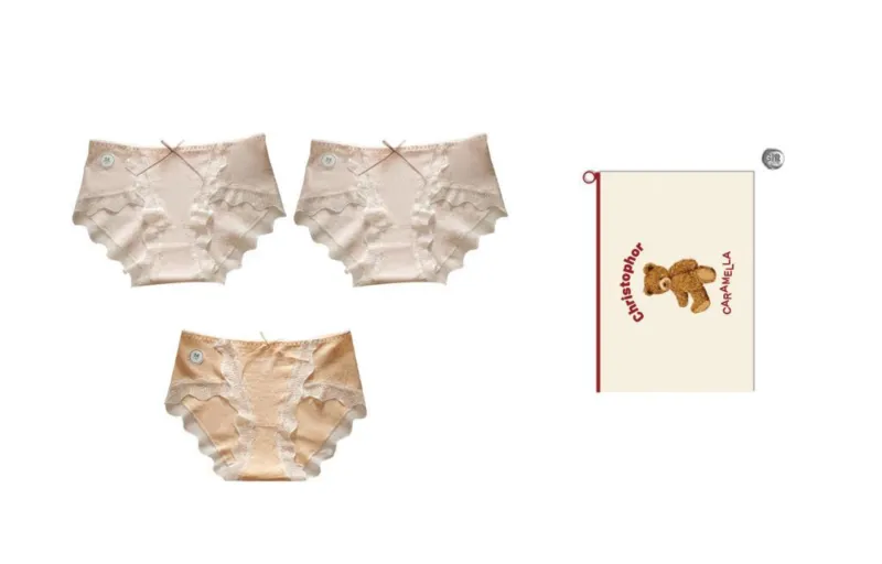Caramella Underpants Women's Shopping Bag 3 Pack-6