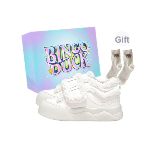 BINGO DUCK Низкие кеды для скейтбординга Женские Экрю