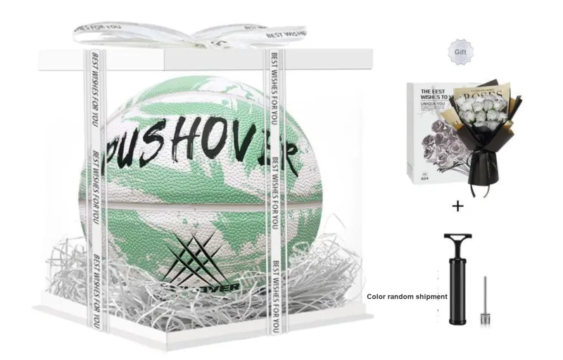 PUSHOVER PU Basketball Size 7 Training Unisex-3